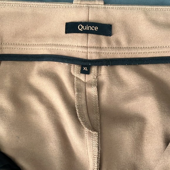 Quince Stretch Ponte Mariner Pants Pecan Size XL - Picture 3 of 9